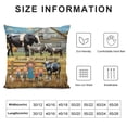thumbnail image 5 of Patifu Cows Barn Family Graphic Decorative Cushion Throw Pillow Cover for Home Aesthetic Decor Printed on Both Sides 1PC 12x12in, 5 of 5