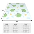 thumbnail image 3 of Fotbe Kawaii Frogs Manta de Franela Acolchonada con Estampado, Súper Suave y Esponjosa, Extra Grande para Sofá, Cama, Uso Todo el Año-60"x50", 3 of 7