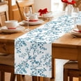 thumbnail image 5 of Teal Spring Floral Table Runner 72 Inches Long Farmhouse Dress Scarves, Elegant Pastoral Flowers Dining Tablerunner for Coffee Table/Kitchen Island/Party Décor, 13" x 72", 5 of 8