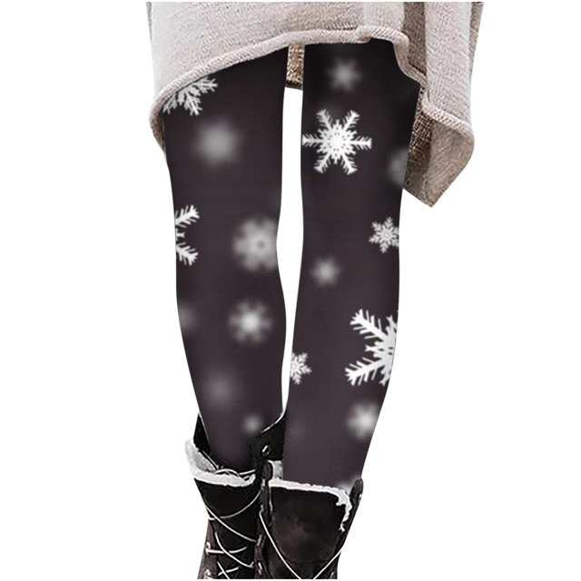 LSLJS Women's Christmas Course Impression Élasticité Pants Workout Leggings Yoga Pants, Plus Size Leggings