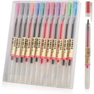 12 ct Colorful Gel Pens 0.5mm BallPoint Pen Fine Point Japanese School  Supplies