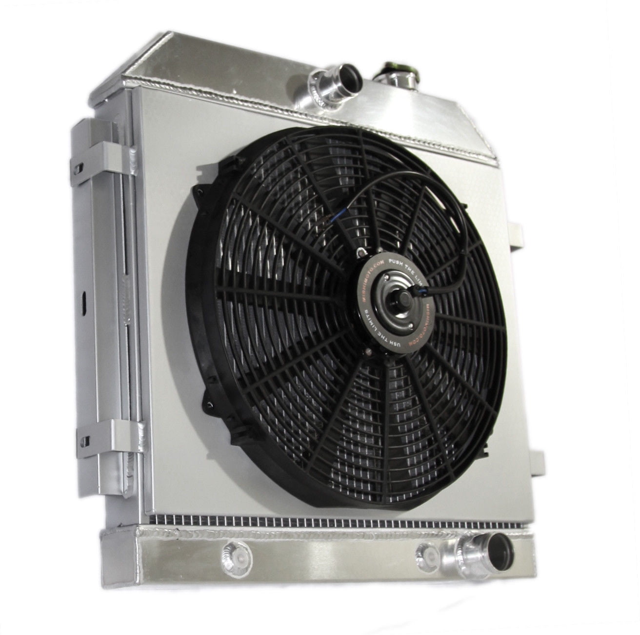 3 Core Performance racing RADIATOR+16/" Fan for 55-57 Chevy Bel Air// Nomad V8 MT