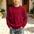 thumbnail image 4 of Guluxicc Kids Girls Turtleneck Cable Knit Sweater Long Sleeve Chunky Pullover Sweaters Fall Winter Loose Tops 3-8 Years, 4 of 9