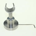thumbnail image 4 of Soporte para ducha de mano, soporte para ducha de acero inoxidable, rotación esférica para ajustar el soporte de ducha de pared, instalación perforada,4*8cm, 4 of 5