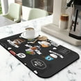 thumbnail image 2 of Level Up Brewing Fun with Coffee Machine Mat - Espresso Tray for Coffee Bar, Under Coffee Pot Mat, Efficient 19.5x12in Coffee Drying Mat; Kitchen Counter Drying Pad, 2 of 7