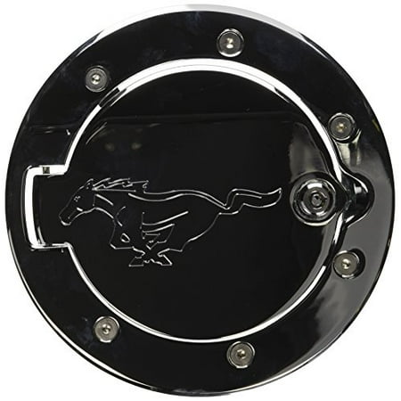 DefenderWorx 900710 Chrome Dancing Pony Logo Locking Fuel Door