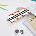 thumbnail image 6 of Yiaed Dachshund Walking Print Leather Pencil Case - Leather Pen Pencil Holder - Elegant & Practical Pencil Pouch for Work & Office, 6 of 7