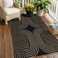 thumbnail image 5 of RUG ROBOT Modern Geometric 3'x5' Rugs for Living Room, Washable Easy Jute Indoor Outdoor Area Rugs for Entryway, Non Slip Farmhouse Throw Carpet for Home Office Bedroom Deck Porch, 5 of 10