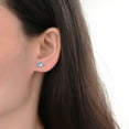 thumbnail image 7 of 12 Pairs 18K Gold Plated Surgical Stainless Steel Stud Earrings, Flat Back Screw CZ Brithstone Cartilage Helix Earrings Set for Women, 7 of 7