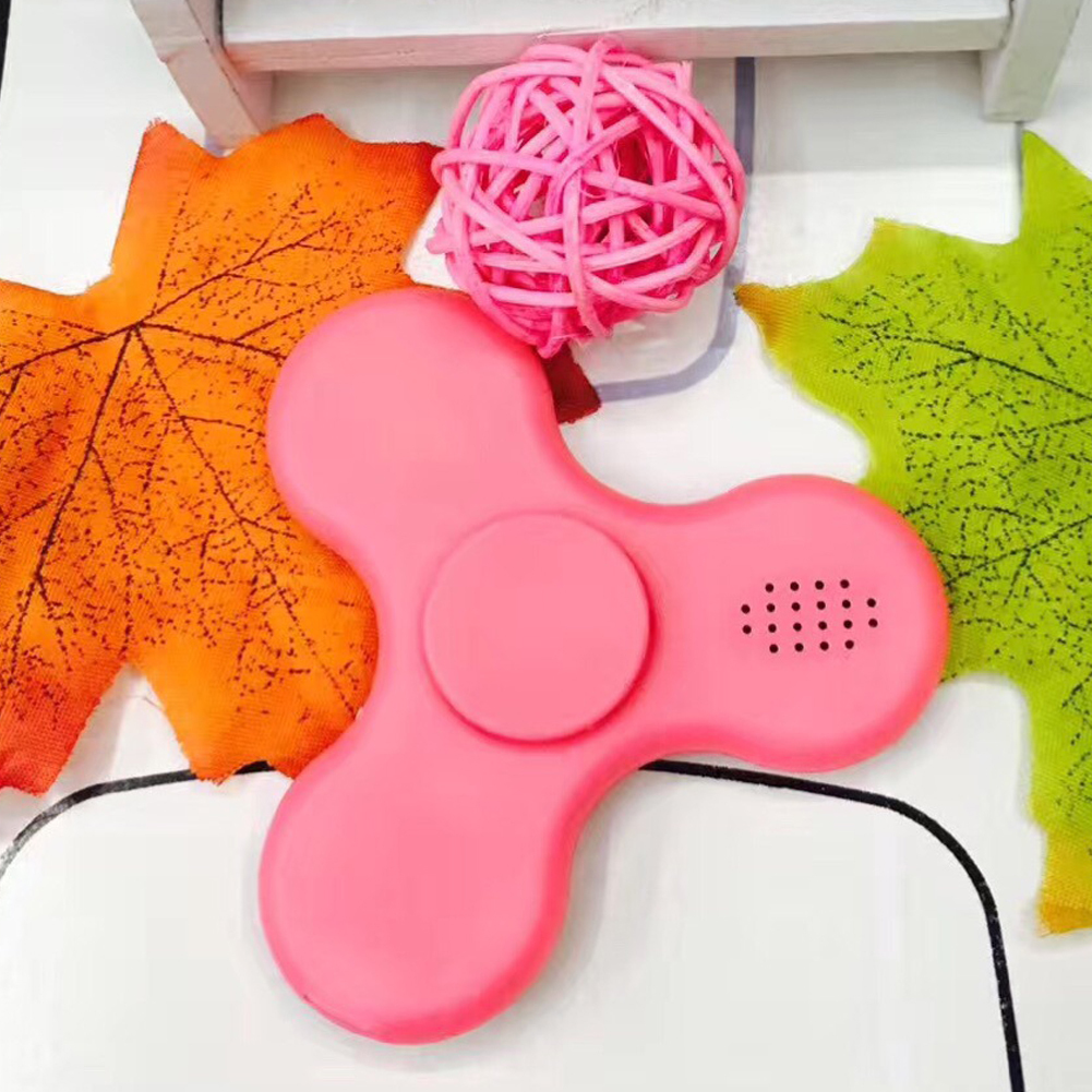 Sanwood LED Light Bluetooth Speaker Anti-Stress Fidget Hand Tri Spinner EDC Gyro Toy - image 3 of 4