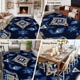 thumbnail image 6 of 6x9 Washable Area Rug, Ethnic Style Pattern Non-Slip Large Rectangle Rug for Living Room Dining Room, Retro Weaving Blue Brown Abstract Art Indoor Floor Mat for Home Decor, 6 of 9