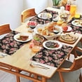 thumbnail image 2 of Pioneer Flower Floral Print Pattern Summer Placemats Table Placemats Set Of 4-Linen Kitchen Washable Placemats Table Mats 12x18 Inch Non-Slip Heat Resistant, 2 of 5