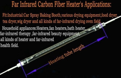 Portable Far Infrared Carbon Fiber Heater Dryer Baking Paint Curing Lamp Heating Light Car Baking Booth Car Bodywork Repair 110V