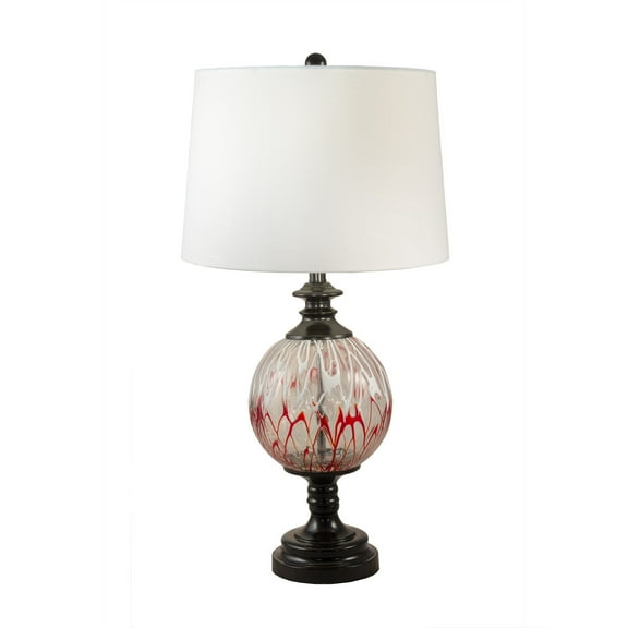 AT18323-Dale Tiffany Lighting-Halen Globe - 1 Light Painted Crystal Table Lamp
