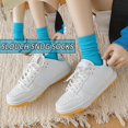 thumbnail image 4 of CoCoMangos Colorful Womens Classic Solid Ankle Fun Cute Cotton Running Athletic Dress Crew Socks 6Pairs, 4 of 8