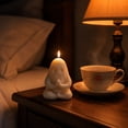 thumbnail image 4 of Halloween Ghost Decor, Halloween Candle, Ghost Halloween Decorations, Soy Candle Wax, 2.5X2 Inch Cream White Cartoon Ghost Scented Candle, Solid Wax Decorative Piece for Living, 4 of 8
