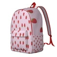 thumbnail image 2 of Sac à Dos de Voyage Motif Baies Rouges Kawaii, Imprimé Fraise Mignon, Sac de Jour Décontracté avec Transport Confortable pour Activités Extérieures, 2 of 3
