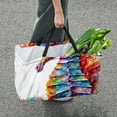 thumbnail image 7 of Hippocampus Decorative Box Laundry Bag Shopping Bags Reusable Foldable Large Capacity Oxford Cloth Tote Bag, 7 of 7
