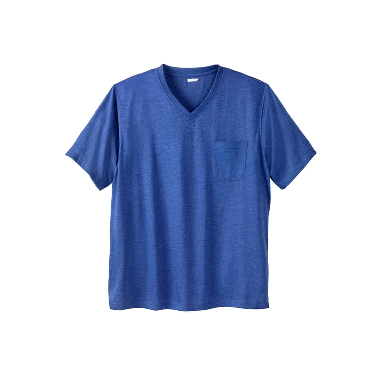 Kingsize Men's Shrink-Less V-Neck Pocket T-Shirt photo 1