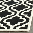 thumbnail image 3 of SAFAVIEH Cambridge Kirsten Geometric Wool Runner Rug, Black/Ivory, 2'6" x 8', 3 of 7