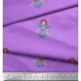 thumbnail image 2 of Soimoi Silk Fabric Leaves & Floral Artistic Fabric Prints By Yard 42 Inch Wide, 2 of 5