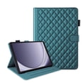 thumbnail image 3 of For Samsung Galaxy Tab A9 8.7 inch Release 2023 (SM-X110/SM-X115) Case, Rhombus Pattern Multiple Viewing Angles Stand Slim Folio Cover (Green), 3 of 6