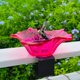 thumbnail image 2 of Bañera de cristal montada para pájaros - Abrazadera de acero ajustable, resistente a la intemperie, decorativa - para jardín, patio y jardín, 2 of 6