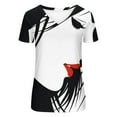 thumbnail image 2 of Women's Figure Graphic Print T-Shirt,Short Sleeve Trendy Blouse 2023 V Neck Casual Tunic Tops Loose Comfy Summer T-shirt, 2 of 5