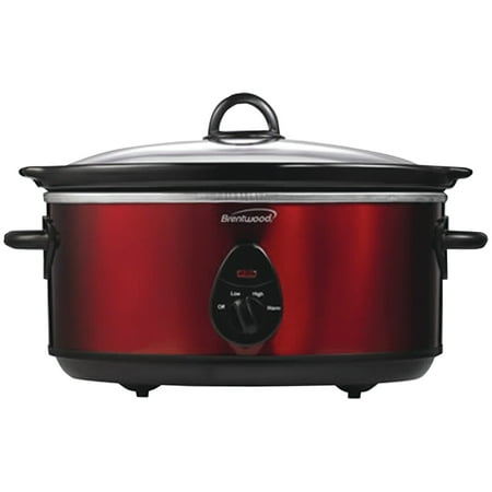 Everstar Appliances - Brentwood Appliances SC-150R 6.5 Quart Slow Cooker (red)