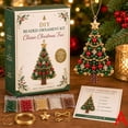 thumbnail image 2 of DIY Christmas Tree Beaded Ornament Kit with Pearls Crystals Charms, Beginner-Friendly Holiday Craft for Tree Decor Gift, 2 of 6