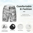 thumbnail image 3 of Fuzoiu Country Farm Scene Print Men's Swim Shorts,Quick-Dry Double-Layer Swim Trunks,Board Trunks,Beach Shorts Swimwear Bathing Suits-X-Large, 3 of 6