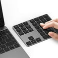 thumbnail image 1 of Bluetooth Number Pad, Lekvey Aluminum Rechargeable Wireless Numeric Keypad Slim 34-Keys External Numpad Keyboard Data Entry Compatible for Macbook, MacBook, 1 of 7