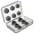 thumbnail image 4 of Methold 12 unids/set esponja de espuma viscoelástica tapones para los oídos almohadilla de repuesto para auriculares en la oreja transpirable y Cables de audio/vídeo negro y silicona s, 4 of 6