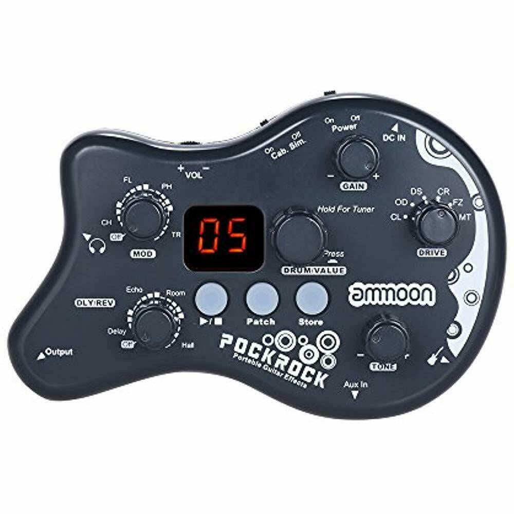 Ammoon PockRock Guitar Multieffects Processor Effect Pedal 15 Types 40