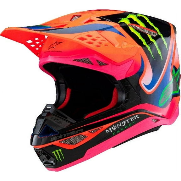 ALPINESTARS 8300425-433-XS S-M10 DEEGAN HELMET ORNG FLO/PRPL/PNK FLUO XS