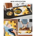 thumbnail image 6 of nqOlkjepod Large Induction Cooktop Protector Mat 28.5"x20.5", Sunflower Vintage Stove Top Covers for Electric Stove, Spring Summer Botanical Floral Stove Burner Cover Mats, Glass Top Stove Cover, 6 of 8
