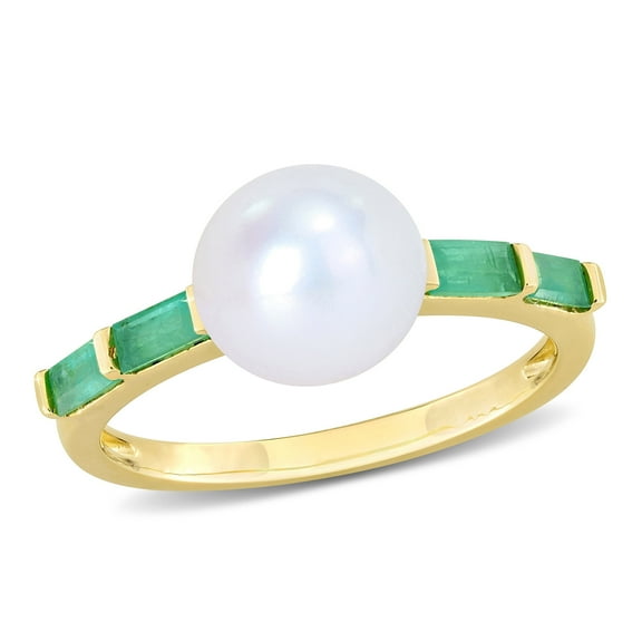 Everly Women's Emerald 10k Yellow Gold Ring