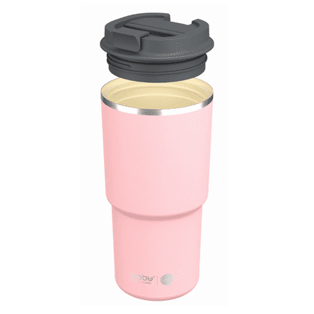 

Asobu Insulated Coffee Travel Pick Me Up Stainless Steel Mug with Ceramic Coating 20 oz (Pink)