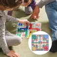 thumbnail image 4 of Flying Chess Carpet Aeroplane Chess Rug Playmat Fun Family Parent-child Game Party Travel Game (90 x 90cm, Plastic Pieces), 4 of 8