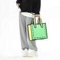 thumbnail image 4 of Bolso de hombro de dibujos animados en 3D bolso de mano sencillo para mujer bolso de playa de compras de lona a la moda, 4 of 9