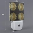 thumbnail image 2 of Pofeuu Gold Mandala Print Night Lights Plug into Wall with Dusk-to-Dawn Light Sensor, LED Nightlight for Bathroom, Adult, Hallway-, 2 of 7