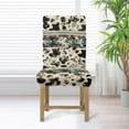 thumbnail image 4 of Xoenoiee Aztec Cow American Tribal Print Chair Covers for Dining Room, Stretch Dining Chair Cover, Washable Kitchen Parsons Chair Slipcovers, Removable Seat Protector for Home Party, 1 Pack, 4 of 7