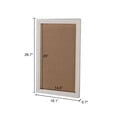 thumbnail image 2 of SOFE Wood Framed Cork Board Bulletin Boards for Walls, White Picture Display Linen Fabric Pin Board, Decorative Vision Memo Board for Living Room School Office Bedroom, 18" x 28", 2 of 6