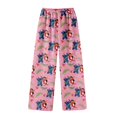 thumbnail image 4 of Pantalon de Pyjama Violet Rose pour Femmes, Bas de Pyjama Long Doux Décontracté m, 4 of 5