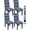 01# Cyan, variant on Dining Room Chair Covers Set of 4, Washable Kitchen Seat Protector, Removable Printed Stretchable Parsons Chair Slipcover for Room, Office, Hotel, Ceremony(03# Black)