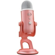 Logitech Blue Yeti Professional Multi-Pattern USB Condenser Gaming Microphone with Exclusive Streamlabs Themes, Pink Dawn