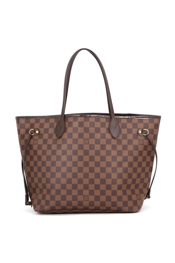Pre-Owned Louis Vuitton Damier Ebene Neverfull MM Tote Bag N51105 LOUIS VUITTON Handbag