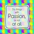 thumbnail image 2 of Gibbons, Lauren 15x15 Gold Ornate Wood Framed with Double Matting Museum Art Print Titled - Passion Colorful, 2 of 4