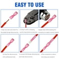 thumbnail image 5 of Htwon 200PCS Electrical Heat Shrink Male Female Spade Wire Connectors Terminals Set, 5 of 9