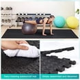 thumbnail image 2 of Yes4All 18 pcs Interlocking Exercise Foam Mats, Cover 72 sqft, 7/16 inch, Black Color, 2 of 6